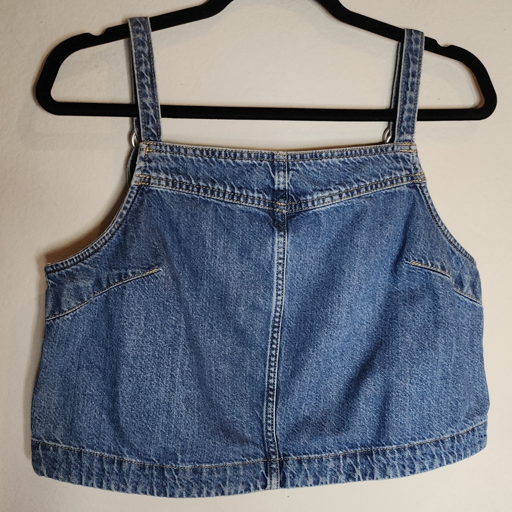Gap Denim Crop Top Sleeveless Cami Tank Top Shirt Size‎ Medium